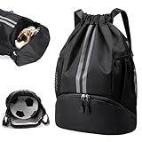 DBTW Unisex Kordelzug Rucksack, Oxford-Stoff Turnbeutel mit Schuhfach, Ästhetischer Sackrucksack,...