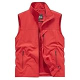 Duanminxi Herren-Weste Übergröße Angeln Outdoor Reisen Fitness Joggen Sport ärmellose Weste...