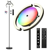 OTREN LED Stehlampe Wohnzimmer, RGB Deckenfluter LED, 3000K-6000K Stehleuchte Dimmbar mit...