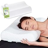 feela.® Orthopädisches Kopfkissen/Schlafkissen [3 Härtegrade] - Lindert Nacken- &...