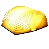 Molbory LED Buch Licht Faltbare Buchlampe Licht Buchlampe LED Stimmungsbeleuchtung USB Aufladbare...