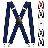 Aomig Hosenträger für Herren, Hosenträger Herren Extra Stark Breit 3,5 Cm mit Sehr Starken 4...