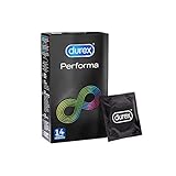 Durex Performa Kondome – aktverlängernde Kondome mit 5% benzocainhaltigem Gel – 14er Pack (1 x...