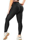 RIOJOY Damen Push Up Leggings - High Waist Anti Cellulite Leggins Scrunch Butt Po Lifting Sporthose...