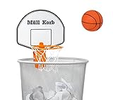KrockaZone. Mini Basketballkorb für den Mülleimer/Papierkorb mit kleinem Ball - Spaß fürs...