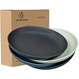 Greentainer Teller 4er 19.8cm Speiseteller für Pizza,Pasta,Brot, Jause,Salat,Gesunde...