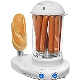 Clatronic® 2in1 Hot Dog Maker & Eierkocher | Hotdog Maker Set für 1-14 Würstchen | Egg Cooker...