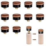 XPEX 10 Stück 13Mm Billard Queue Spitzen Für Snooker Schraubleder, Billard Schraubspitzen Messing...
