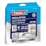tesa INSULATION Dichtungsband Premium - Selbstklebende Silikondichtung zum Isolieren von Spalten an...