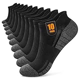 Effeet Sneaker Socken Herren Damen 10 Paar, Atmungsaktive Baumwolle Sportsocken, Kurz Halbsocken...
