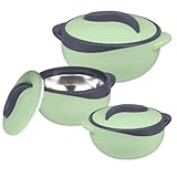 Pinnacle Isolierte Auflaufform mit Deckel, 3-teiliges Set 2,6/1,5/1 qt. Hot Pot...