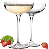 IMPERIAL Sektschalen 220ml 'Havanna' Champagnergläser Set 2-Teilig Sektgläser aus Crystalline Glas...