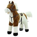 Sweety Toys 12657 Stehpferd Plüsch Pferd beige Weiss ” My Little Pony” mit Funktion Sound...