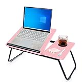 unycos - Laptoptisch, Betttablett Klappbar mit Höhenverstellbar und Cup Slot, Frühstückstablett,...