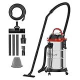 Bowose Nass-/Trockensauger mit 18L Fassungsvermögen, für Nass-/Trocken-/Blasfunktion, Leichter...