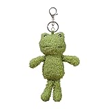 Plüsch-Frosch-Schlüsselanhänger – weicher Froschtaschen-Anhänger, grüner...