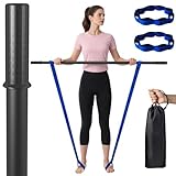 Yoga-Stick, 1,52 m Übungsstab, 3-in-1 Dehnstab-Set, kommt mit Balance-Stange, Yoga-Übungsanleitung...