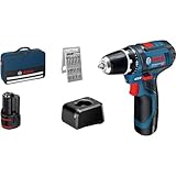 Bosch Professional 12V System Akku Bohrschrauber GSR 12V-15 (inkl. 2x 2.0Ah Akku, Ladegerät GAL...