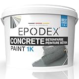 EPODEX® 1K CONCRETE PAINT | Betonfarbe Garage| Steinfarbe | 45 Farben Bunt | Wände & Böden aus...