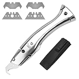 Teppichmesser Hakenklinge Cuttermesser Trapezklinge kleiner Hakenklinge mit Aufbewahrungsetui,...