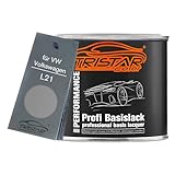 TRISTARcolor Autolack Dose spritzfertig für VW/Volkswagen L21 Perlgrau Basislack 0,5L