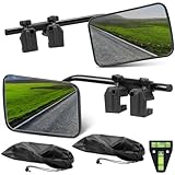 Melko Wohnwagenspiegel 12x18 cm universal Caravan Spiegel | inkl. Wasserwaage | 2 Stück...