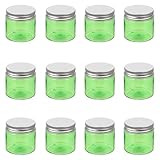 LRXIYODE 12 Stück Teiliges Kunststoff Cremebehälter mit Aluminiumdeckel Luftdichte Kosmetik...