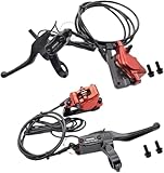 Hydraulisches Bremsen-Set für Elektrofahrräder, gefrästes Aluminium mit hydraulischen Bremsen und...