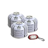 Campata Premium Gaskartuschen Set | Butan-Propan-Isobutan gemischt Mix | 100g-230g-450g |...