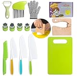 Kindermesser 13 teiliges Kinder Sicherheit Küchenmesser Set, Schneidemesser für Kinder für echtes...