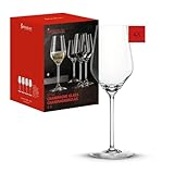 Spiegelau Champagner Gläser 310 ml, 4 Stück, Style, 4670185, Sektgläser aus Kristallglas,...