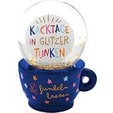 H:)PPY life Traumkugel Motiv 'Funkeln' | Schneekugel, Glas, Polyresin, Motivdruck | Geschenk,...