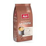 Melitta BellaCrema La Crema Ganze Kaffee-Bohnen 1kg, ungemahlen, Kaffeebohnen für...
