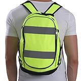 Reflektierender Motorradrucksack Leichter Laptoprucksack Damen & Herren Reflektierender...