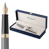Waterman Hémisphère Füller | The Understated Edit | Steingrau | Füllfederhalter mit feiner...