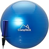 CampTeck U6764 Gymnastikball 65cm mit verbesserter Handpumpe für Fitness, Fitnessstudio, Pilates...