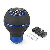 Juttzzei Schaltknauf 5 Gang, Universal Schaltknüppel, Verbessert Leder Auto Schalthebel mit 4...