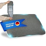 NATURBUMMLER® Reisekissen Memory Foam [SafeSleep+] Kleines Campingkissen (50x30x10 cm) –...