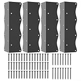 Edelstahl-Eckwinkel für Hochbeete, 50,8 - 61 cm, mit Schrauben, 2 Stück oder 4 Stück, L-förmiges...