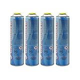 Bluecraft 4X Gaskartuschen – Universalgas 300 g mit Schraubgewinde – Propan/Butan für...