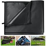 Honsaifau Abdeckplane wasserdicht für den Außenbereich, schwarz, 3 m x 4 m,...