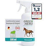 Green Hero Bremsen-EX Spray 500 ml für Pferde Insektenschutz gegen Bremsen, Fliegen und Anderen...