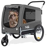 Tiggo VS Pets Large 2 in 1 Hundefahrradanhänger & Jogger bis 35 kg Hundeanhänger Fahrradanhänger...