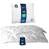 LILENO HOME Bettdecke 135x200 Set mit Kissen - Ganzjahre Bettdecke 135x200 mit Kopfkissen 80x80 cm...