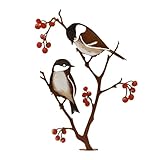 XDGBGFN Vogel Stecker Garten Malerei Gartenstecker Vogel Deko für Draußen, Garten,...