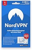 NordVPN Standard 1-Jahres-Abonnement für 6 Geräte – digitale Sicherheitssoftware für sicheres...