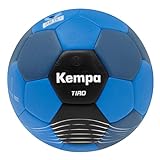 Kempa Tiro Handball für Kinder, gewichtsreduzierter Trainingsball und Spielball, blau/schwarz in...
