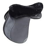 Merauno® Lammwolle Sattelsitzbezug, aus Merino Lammwolle für optimalen Sitzkomfort, mit Einer...