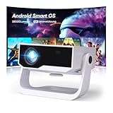 2025 Neuer Smart Beamer 4K Unterstützung, Android 11, Full HD 1080P, 28000 Lumens, WiFi 6 & BT 5.2,...