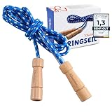 Kleintober I premium Springseil Kinder I Hüpfseil Set I Seil mit Mitteverstärker I 220cm I...